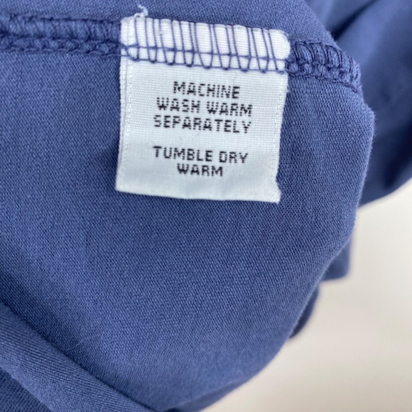 Cut Loose Tunic XL Short Sleeve Mini Dress Navy Lagenlook Boho Beach Lightweight - Picture 5 of 8